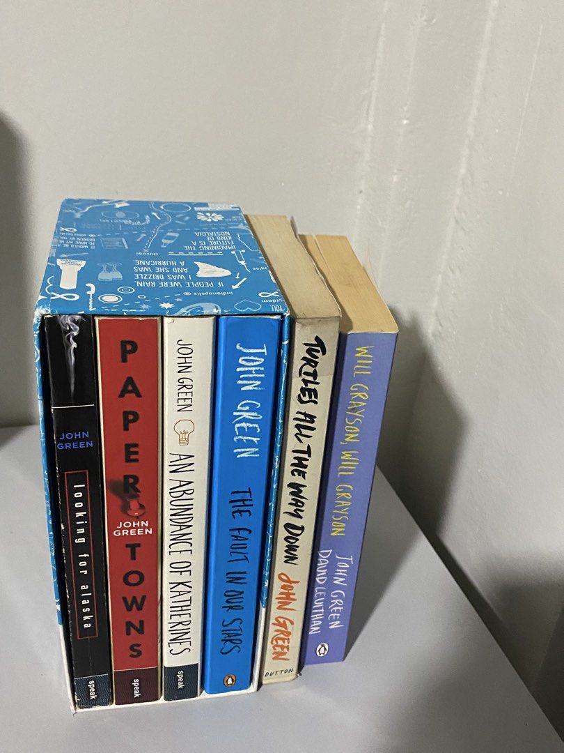 John Green Set (Category: Storybooks) located in Koronadal. Submitted by srkive (Listing ID 1470087796, Image 2). Description: Sold as Set 6 books by John green only for 799.