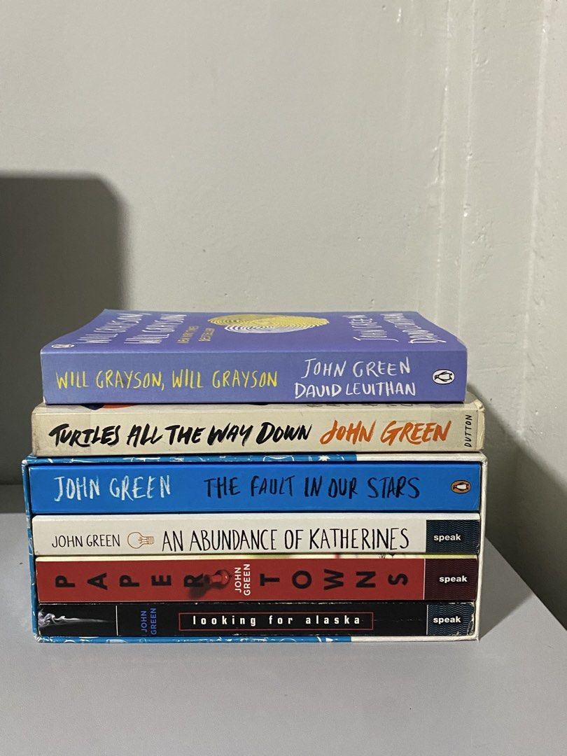 John Green Set (Category: Storybooks) located in Koronadal. Submitted by srkive (Listing ID 1470087796, Image 1). Description: Sold as Set 6 books by John green only for 799.