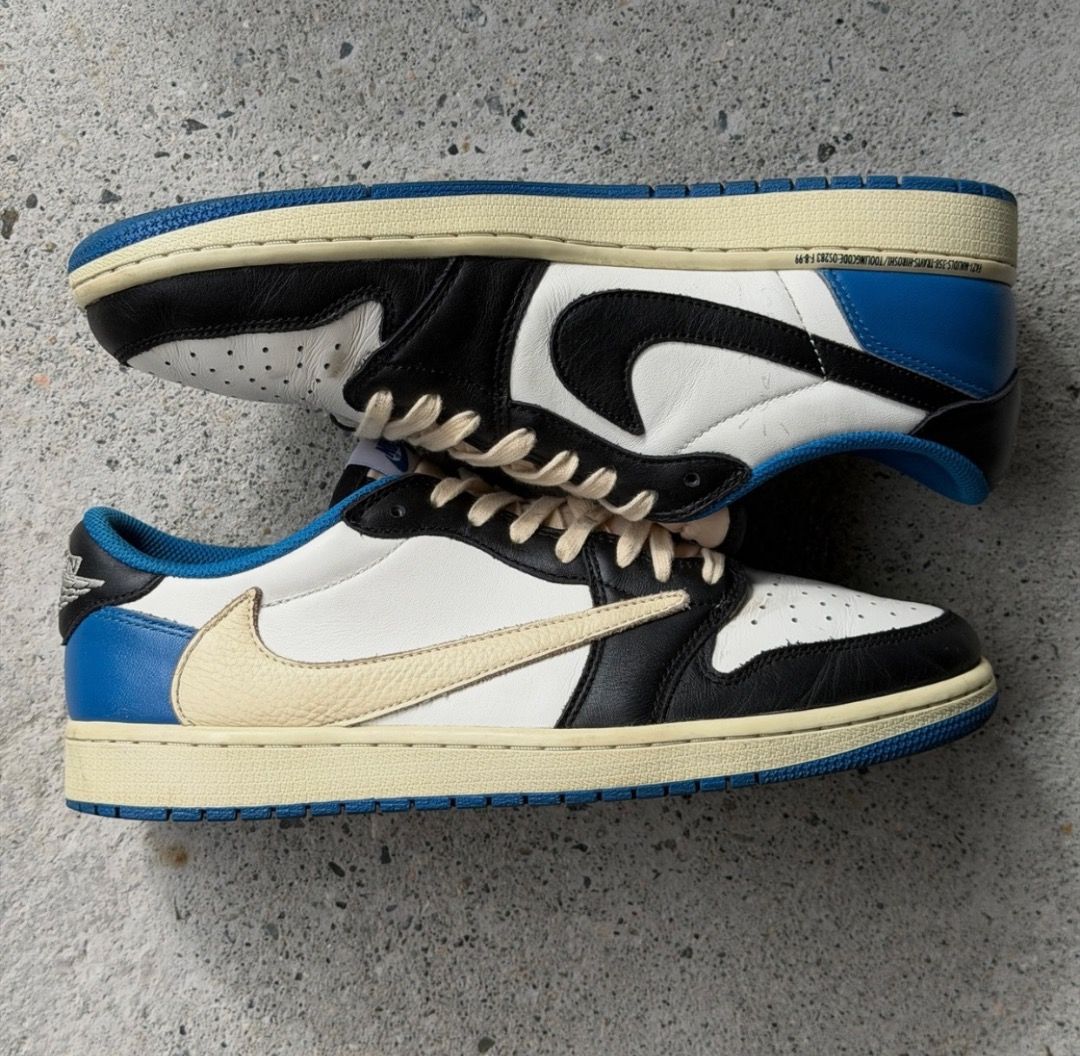 Jordan 1 Low Travis Scott Fragments (Category: Sneakers) located in Albuera. Submitted by maglinte23 (Listing ID 1470057111, Image 1). Description: Jordan 1 Low Travis Scott Fragments Size 10 US Mens Lightly Worn.