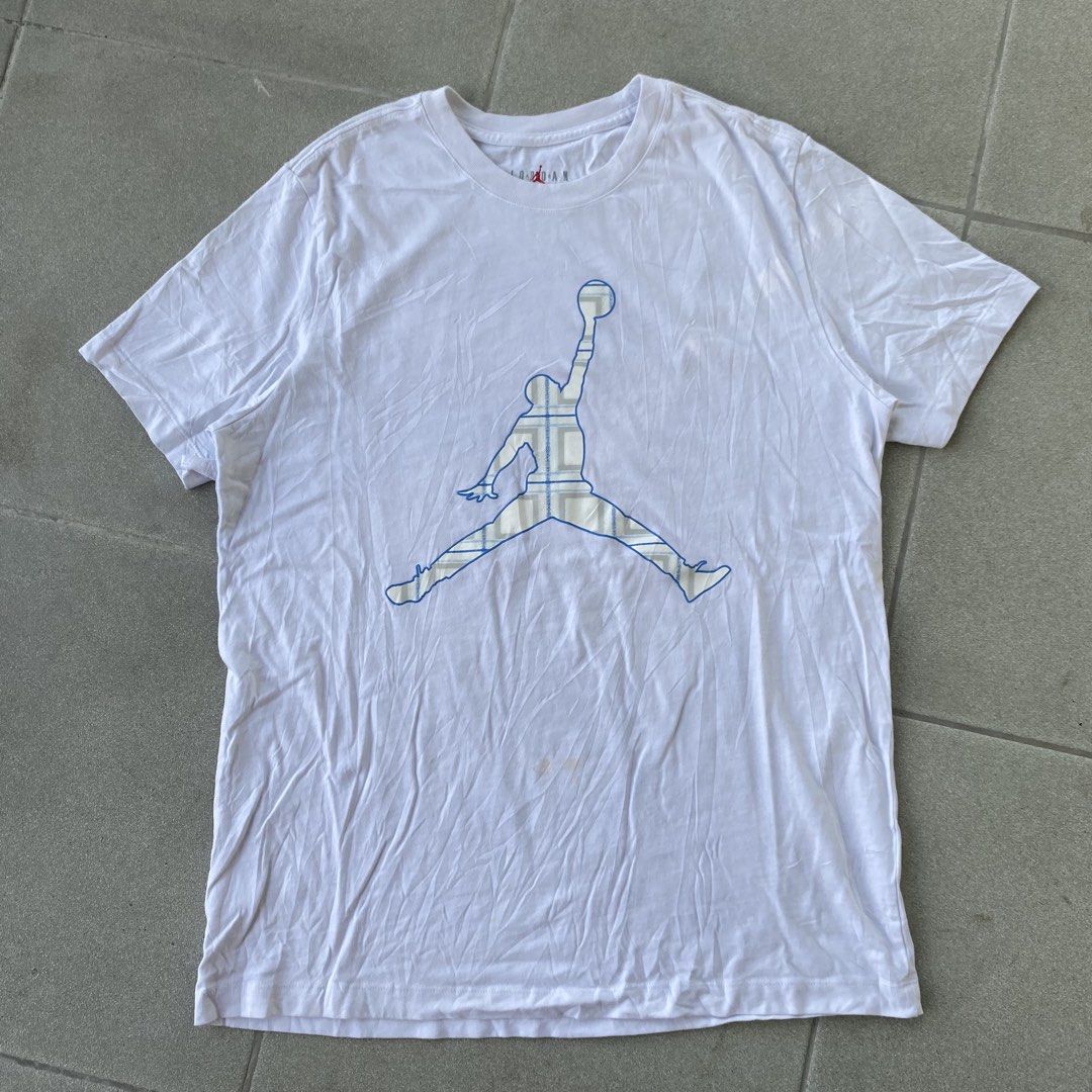 Jordan Flight T-shirt (Category: Tshirts & Polo Shirts ) located in Cabuyao City. Submitted by stuffwarsph (Listing ID 1469949418, Image 1). Description: Large on tag Width 21.5 Length 29.5 10/10 pa pagkawhite Good as new pa tela need wash lang No pinholes & crack prints 🏷️450.