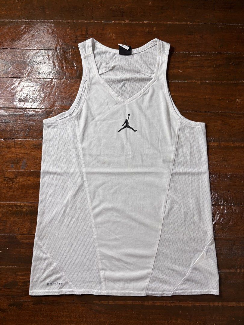 Jordan Top (Category: Tshirts & Polo Shirts ) located in Manila. Submitted by earlylifecrisis (Listing ID 1470052974, Image 1). Description: Sz Medium Condition 9/10 Measure it by inch Width: 17.5 Length: 27 Shoulder:10 Sleeve: 0 Bust: Hem: •Refund / Returns not allowed allowed •Please do check the dimensions size on labels sometimes are not accurate on the sizing •Ask me before purchasing.