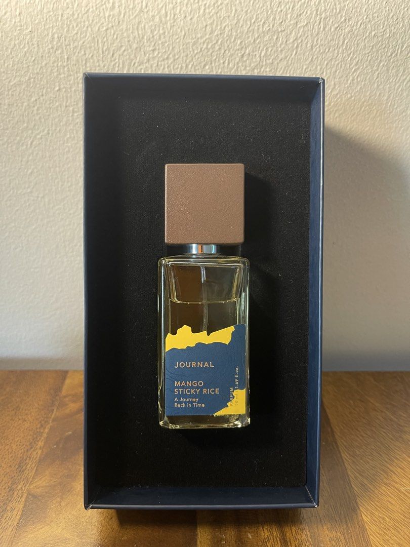Journal Mango Sticky Rice Parfum 50ml (Category: Fragrance & Deodorants) located in Makati City. Submitted by skinandwine (Listing ID 1469957767, Image 3). Description: Authentic. Bought in Bangkok, TH. Comes with box. RFS: decluttering. - Fragrance Profile: Sweet, delicious gourmand scent capturing the classic Thai dessert..