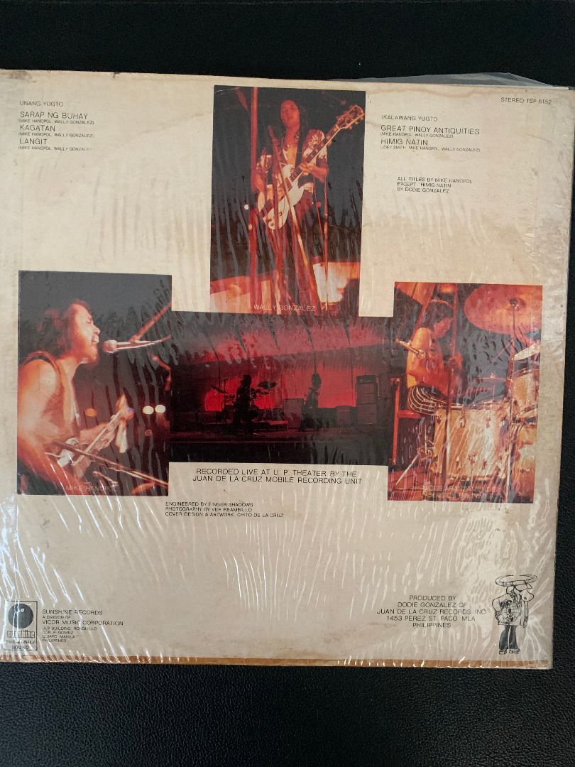 Juan Dela Cruz Band - Super Session (Category: Vinyls) located in Paranaque City. Submitted by bulldogdad (Listing ID 1470140145, Image 2). Description: - Rare and out-of-print album released in 1974 which had never been reissued. - Recorded live in 1973 at the U.P Theatre in Manila. - The album was bought way back in 1975 but had been well-kept and maintained over the years. - For an album that has been bought over 50 years ago, the cover and vi
