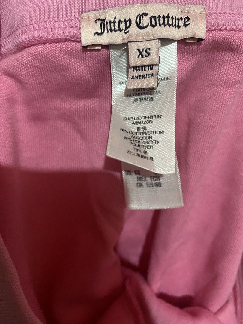 Juicy Couture Pink Track Pants (Category: Other Bottoms) located in Baliuag. Submitted by br0kebaddieng (Listing ID 1470100257, Image 2). Description: Negotiable if sure buyer Size: XS Issue: blue stains .