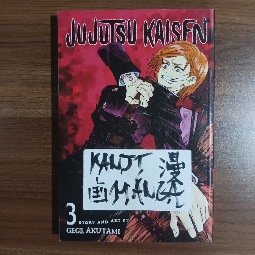 Jujutsu Kaisen Manga Volume 3 (Category: Comics & Manga) located in Davao. Submitted by kanjimangaonlinestore (Listing ID 1469982863, Image 1). Description: • Jujutsu Kaisen, Vol. 3 Condition: Well Used Slightly–Yellowing / Crease Location: Davao City MOP: Gcash MOD: J&T / SPX.