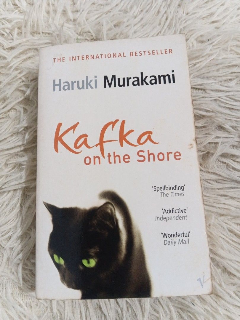 Kafka on the Shore by Haruki Murakami (Category: Announcements) located in Cavite. Submitted by nathstelein_finds (Listing ID 1470098152, Image 1). Description: - Title: Kafka on the Shore by Haruki Murakami - Edition: Vintage U.K. paperback - Translator: Philip Gabriel - Condition: Pages show natural yellowing due to age; spine is intact with clean text blocks - Format: Standard paperback.