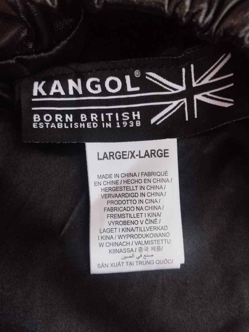 Kangol Beret Large / X-Large (Category: Hats & Beanies) located in Baguio. Submitted by katgon2016 (Listing ID 1470086525, Image 3). Description: - Brand: Kangol - Design: Black and white pattern with a solid black brim - Logo: Signature embroidered kangaroo on the side - Size: Large / X-Large - Origin: Made in China, Born British (Est. 1938) - new without tags.