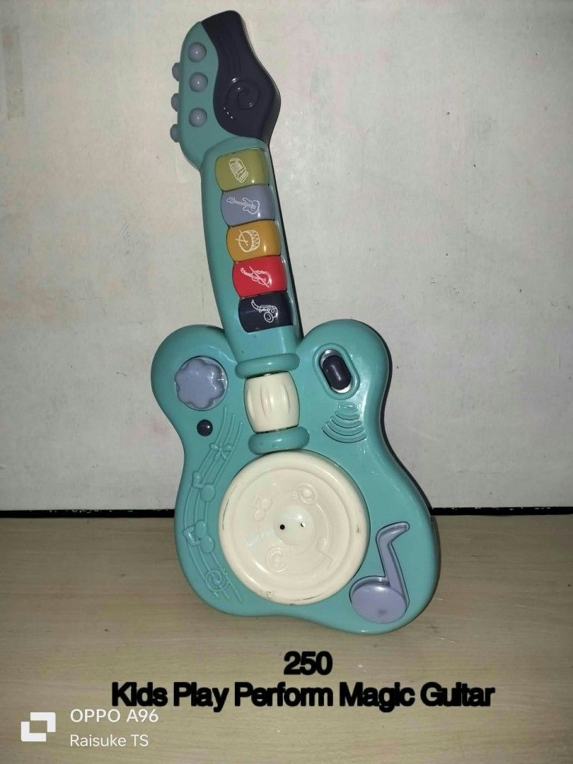 Kids Play Perform Maical Guitar (Category: Interactive Toys) located in Taguig. Submitted by raisuketoysshop (Listing ID 1470071486, Image 1). Description: PTPA NEW ARRIVAL!!.. PLEASE RESPECT POST AND PRICES.. Tested working and in good condition.. Secondhand Items Declared as is pa din po Pm for demo video What you see is what you get.. Please manage your expectations.. +40% COD Sho pee Check Out (sho pee fee+Tax+shipping materials) +40 Pesos Fo