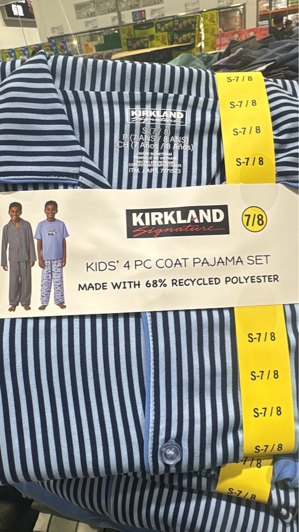 Kirkland set (Category: Babies & Kids Fashion) located in Tarlac. Submitted by kai.0621 (Listing ID 1469993704, Image 1). Description: Pajama set of 2 (eta nov 5) .