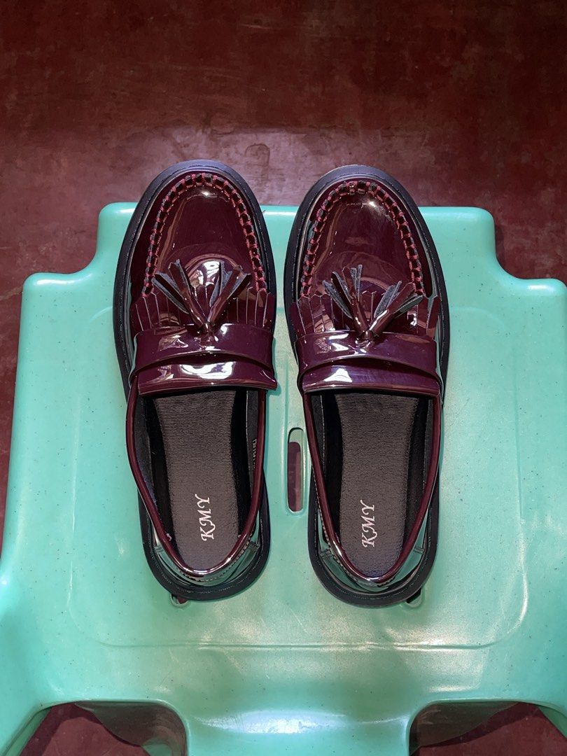 KMY CHERRY RED LOAFERS (Category: Casual Shoes) located in Cagayan de Oro. Submitted by gabsthrift (Listing ID 1470043381, Image 2). Description: KMY CHERRY RED SIZE: 42 US 8.5 350+sf last sa sure buyer! .