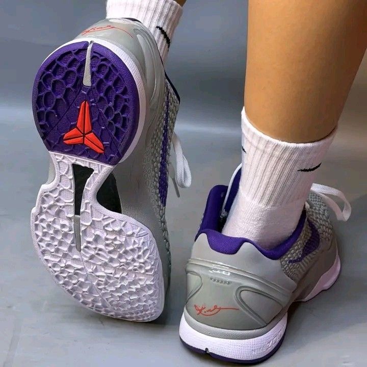 Kobe 6 "Gray Purple" 🥶😍 (Category: Sneakers) located in Manila. Submitted by josier_181 (Listing ID 1470039663, Image 3). Description: Available now Ma'am/Sir Pm for more details Your order via lalamove COD or GCASH payment. Kung anong nasa post ko po yun po mismo ang dadating na item sa inyo 💯 Good quality and condition Thank you and God bless Womens Size Guide 5US - 36 EU/FR - 22CM 6US - 37 EU/FR - 23CM 6.5US - 37.5 EU/FR - 23.5CM 7US - 38 E