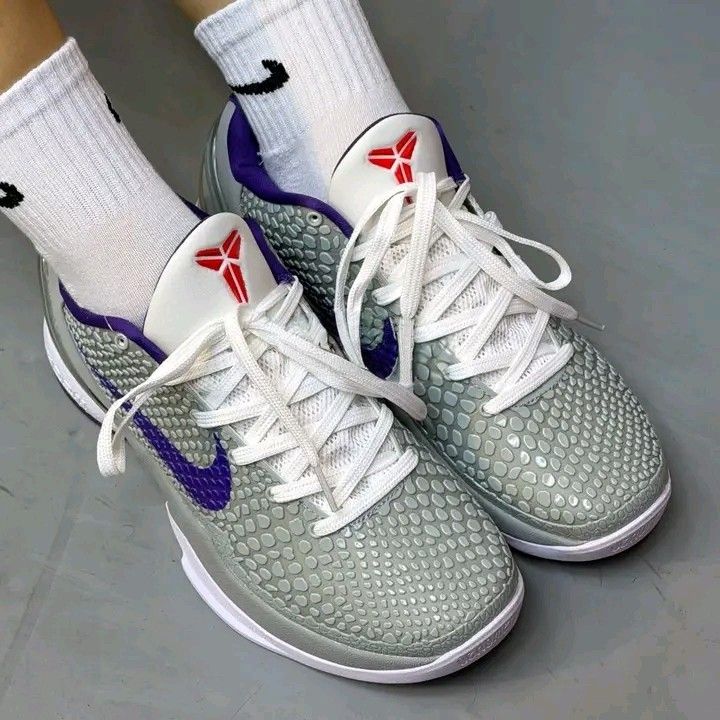Kobe 6 "Gray Purple" 🥶😍 (Category: Sneakers) located in Manila. Submitted by josier_181 (Listing ID 1470039663, Image 2). Description: Available now Ma'am/Sir Pm for more details Your order via lalamove COD or GCASH payment. Kung anong nasa post ko po yun po mismo ang dadating na item sa inyo 💯 Good quality and condition Thank you and God bless Womens Size Guide 5US - 36 EU/FR - 22CM 6US - 37 EU/FR - 23CM 6.5US - 37.5 EU/FR - 23.5CM 7US - 38 E