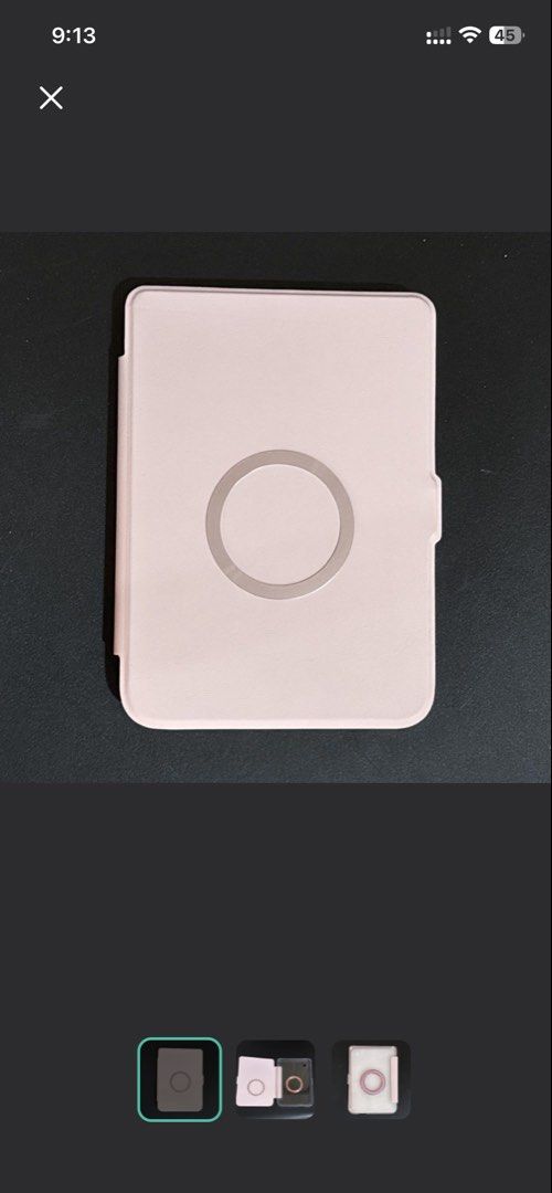 Kobo Clara Colour Case w/ Magnet (Category: Cases & Sleeves) located in Quezon City. Submitted by sellingsunsets (Listing ID 1469977478, Image 2). Description: Kobo Clara Colour Case Bundle 🎀 Includes: Pink magnetic folio case Clear back case with magnetic ring Cute dog magnetic grip RFS: Extra case Selling as a bundle. 😊.