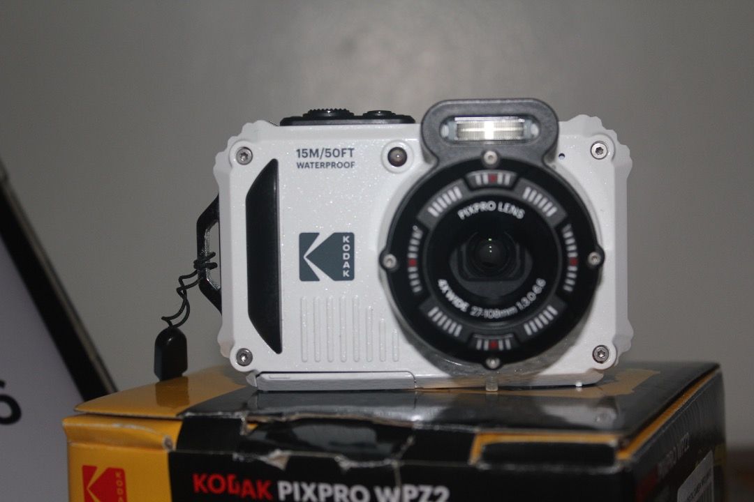 Kodak PIXPRO WPZ2 Waterproof Digital Camera + Extra Battery (Category: Cameras) located in Manila. Submitted by the.gelat0 (Listing ID 1470128927, Image 2). Description: • Kodak PIXPRO WPZ2 digital camera • Waterproof up to 15 m / 50 ft • Includes extra battery • Overall in pristine condition, with one button marking fading but still visible • No other known cosmetic issues • Happy to provide sample photos and a functionality demo • Price: ₱10,50