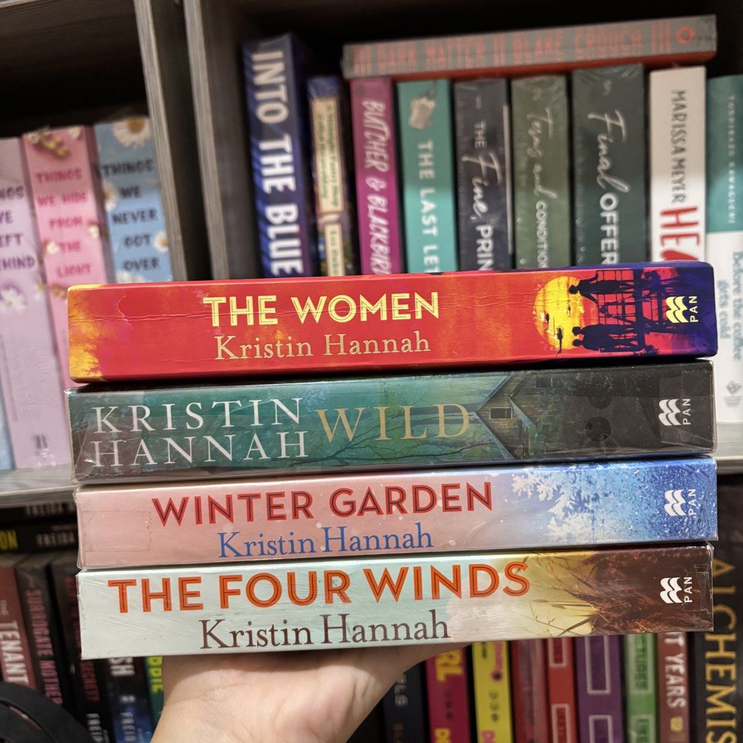 Kristin Hannah Set (Category: Storybooks) located in Cebu City. Submitted by preloved.palette (Listing ID 1469961693, Image 1). Description: Everything brandnew except The Women.