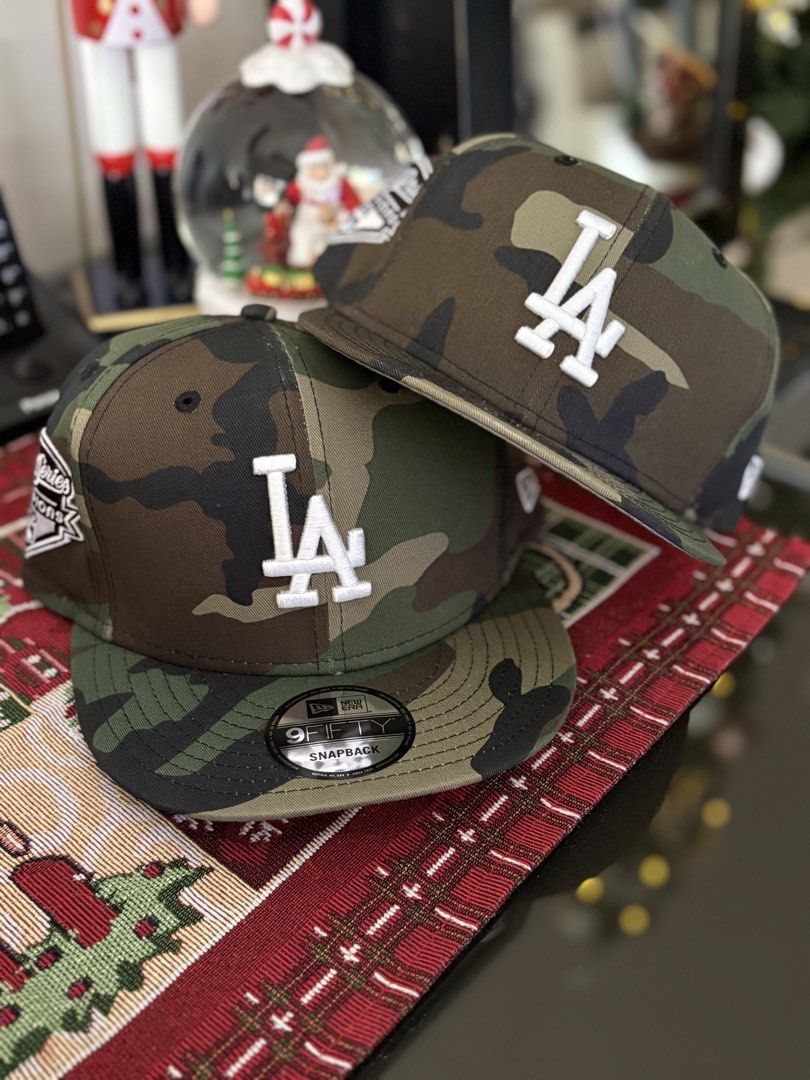 LA Dodgers “WS Camouflage” 9Fifty snapback (Category: Caps & Hats) located in Las Pinas. Submitted by themerchandise_ph (Listing ID 1469994182, Image 1). Description: ‼️❇️H A T S F O R S A L E❇️‼️ ◽️Los Angeles Dodgers☑️☑️☑️ ◽️Style: 9F1FTY Snapback ◽️Design: “World Series Camouflage” ◽️Brand : N3W €RA🧢🧢🧢 ◽️Price: PHP2,100(each)💸 + Shipping📦 ◽️COP☑️COD☑️Installment☑️DP Required ◽️100% Legit and Brand new💯 ◽️No returns/cancellations/change i