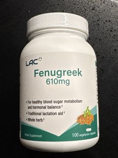 LAC Fenugreek 610mg, Health & Nutrition, Health Supplements, Vitamins ...