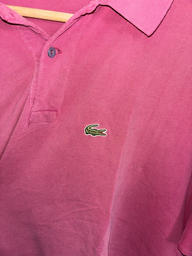Lacoste Pink Polo Shirt (Category: Tshirts & Polo Shirts ) located in Cabuyao City. Submitted by giothr1ft (Listing ID 1470052019, Image 2). Description: -Width: 26 -Length: 30 -Condition: 9/10 📌Buyers will shoulder the shipping fee.