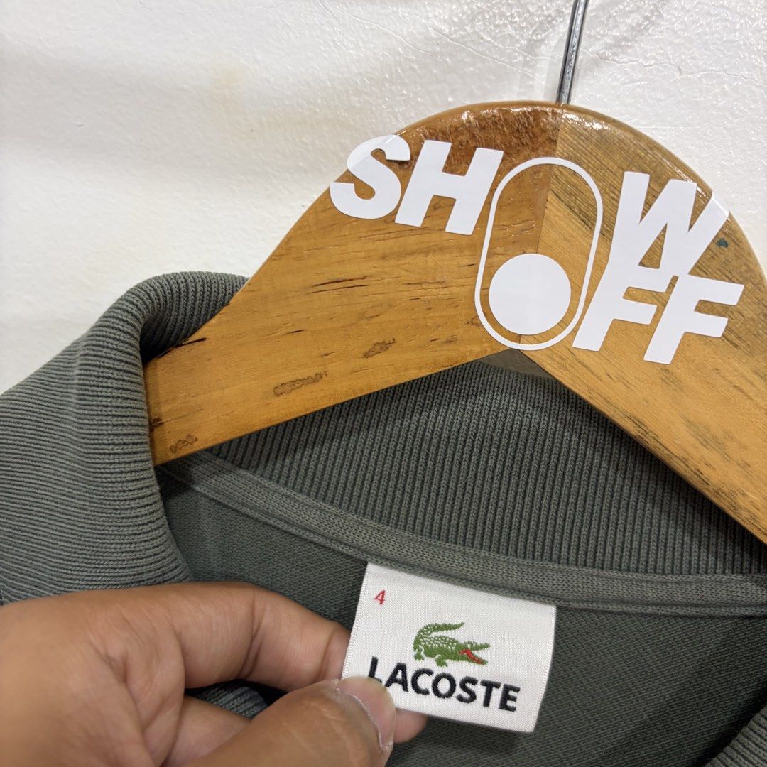 Lacoste (Category: Tshirts & Polo Shirts ) located in Santa Rosa. Submitted by gardenofthrifts (Listing ID 1469950086, Image 3). Description: Shirt ₱1380 M Width: 20 Length: 26.5 10/10 Condition Comment “Mine” below to purchase..