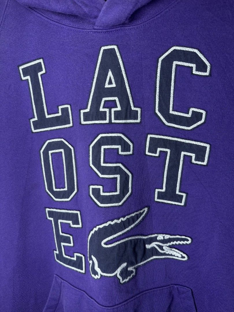 LACOSTE BIG LOGO HOODIE (Category: Hoodies) located in Manila. Submitted by lunaras_declutter (Listing ID 1470108790, Image 3). Description: large excellent condition.
