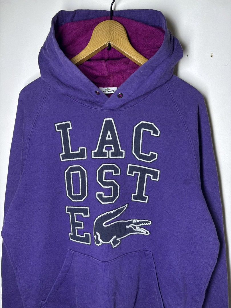 LACOSTE BIG LOGO HOODIE (Category: Hoodies) located in Manila. Submitted by lunaras_declutter (Listing ID 1470108790, Image 2). Description: large excellent condition.