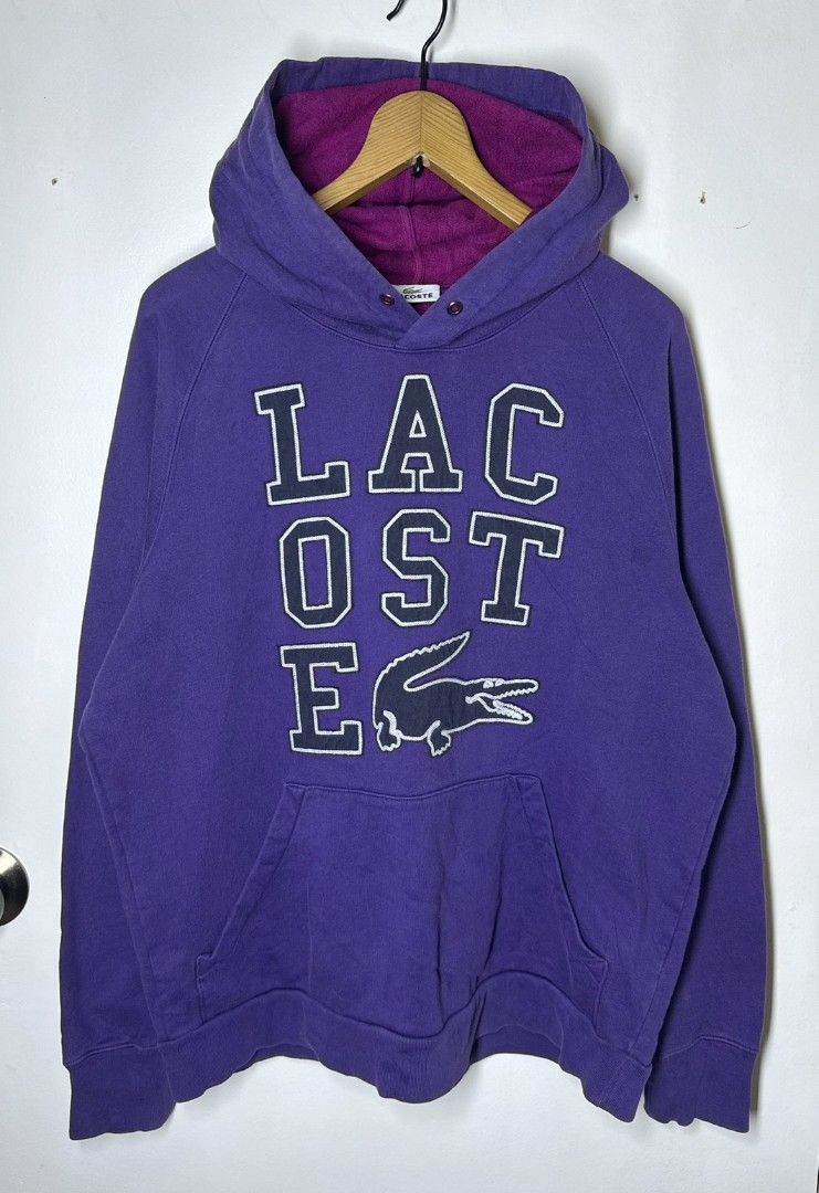 LACOSTE BIG LOGO HOODIE (Category: Hoodies) located in Manila. Submitted by lunaras_declutter (Listing ID 1470108790, Image 1). Description: large excellent condition.