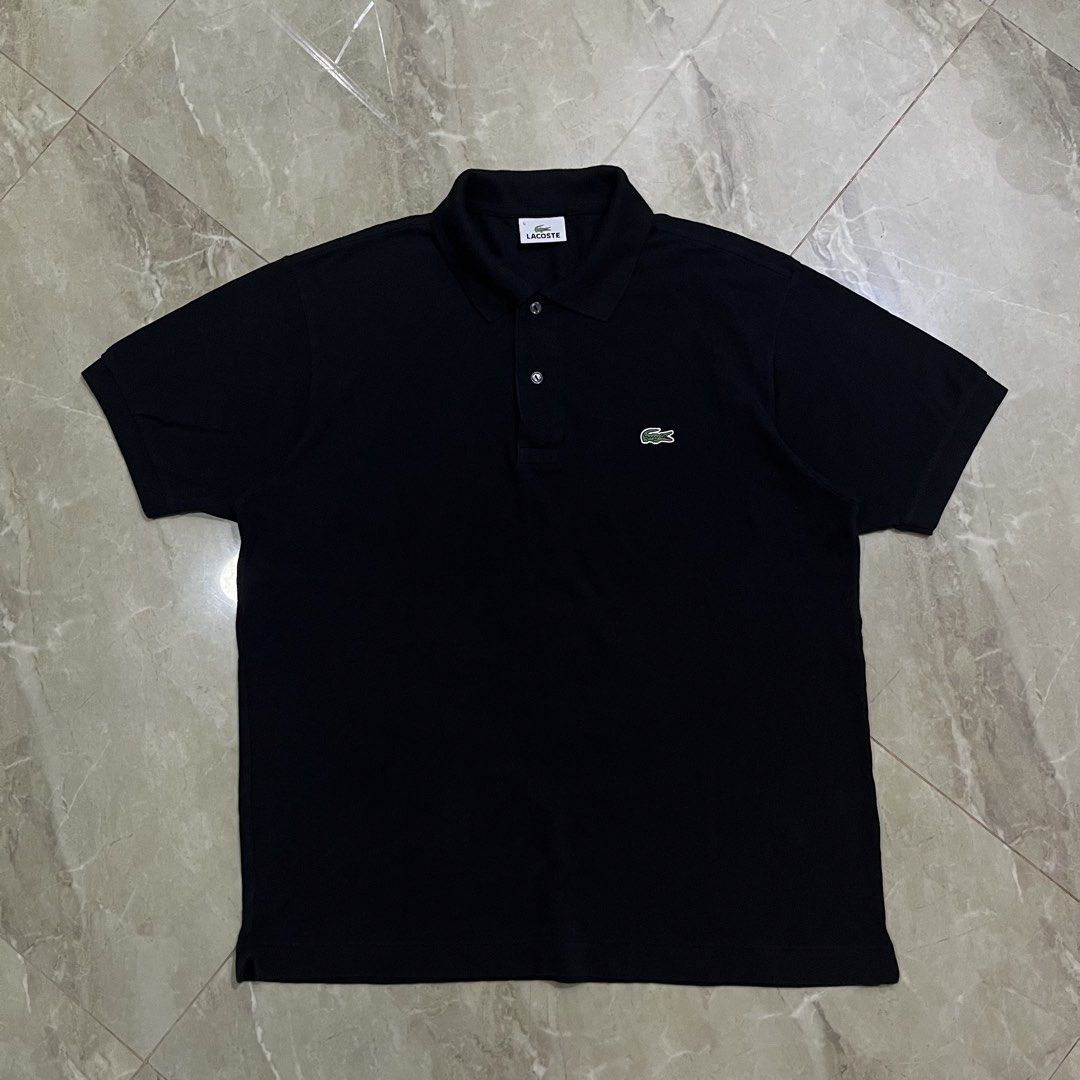 LACOSTE BLACK POLO SHIRT (Category: Luxury Apparel) located in Marikina City. Submitted by arniejane23 (Listing ID 1470030479, Image 1). Description: LACOSTE BLACK POLO SHIRT SIZE 5 on tag DIMENSION width - 22.5 to 23 inches length - 27 COLOR RATE 10/10 NO ISSUE/NO FLAWS/NO FADING/NO NECK DISCOLORATION/ NO LINTS/NO PINHOLES EXCELLENT ASNEW CONDITION!!.