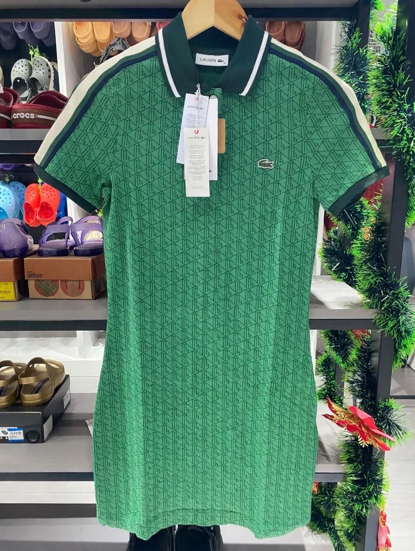 Lacoste Monogram Jacquard Polo Dress (Category: Dresses) located in Rizal. Submitted by hiraya16 (Listing ID 1470005354, Image 3). Description: Limited Quantity Onhand ready to ship All slim fit Navy Blue 34 small Green 34 small Royal Blue 34 small Light Blue 36 medium.