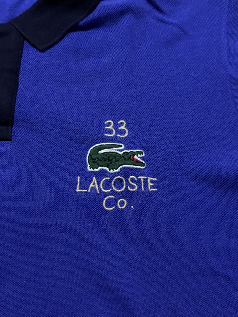 Lacoste polo shirt (Category: Tshirts & Polo Shirts ) located in Las Pinas. Submitted by thrftmnl. (Listing ID 1469965914, Image 2). Description: Lacoste polo shirt Size: 7 (XXL) Dimes Width: 25 Length: 29 Issue: none .