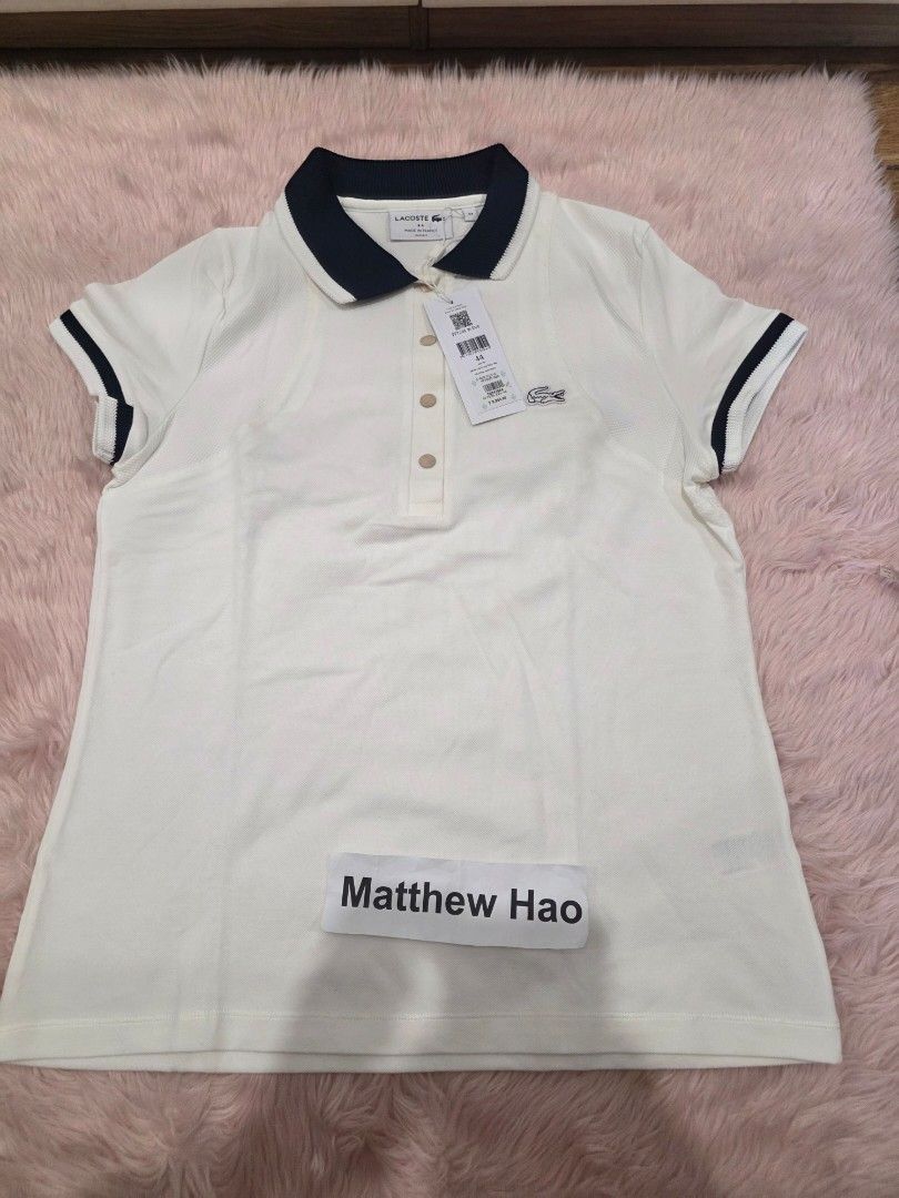 Lacoste polo shirt womens (Category: Shirts) located in Manila. Submitted by machoxmatt (Listing ID 1469980401, Image 2). Description: brandnew made in france issue: button slightly fading size: 44 slim fit (w18, l25) mop:bdo/gcash shipping at buyer's expense.