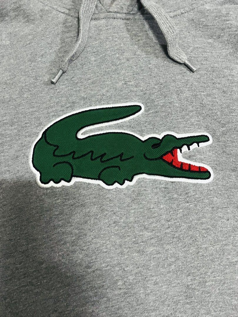 lacoste pullover hooded jacket biglogo (Category: Luxury Apparel) located in Muntinlupa City. Submitted by buymothriftko (Listing ID 1470136890, Image 2). Description: lacoste biglogo pullover hooded jacket size:3 medium fits 21x26 authentic in xcellent condtion 2999 only.