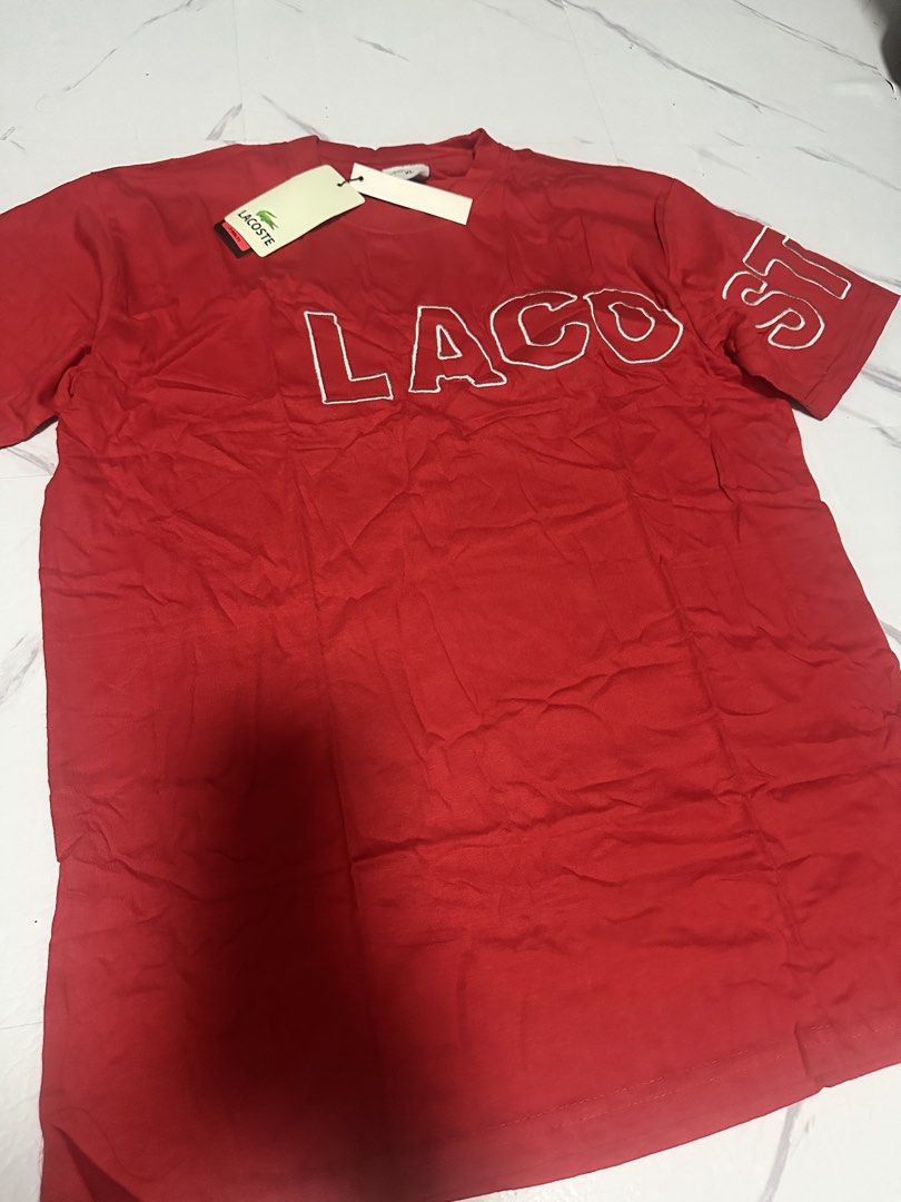 Lacoste red (Category: Tshirts & Polo Shirts ) located in Manila. Submitted by tipidfinds888 (Listing ID 1470017913, Image 1). Description: Best fit l.