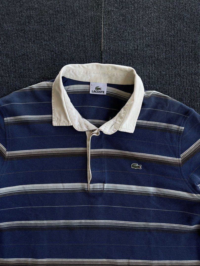Lacoste Rugby Polo (Category: Coats, Jackets and Outerwear) located in Mandaue City. Submitted by beeryanni (Listing ID 1470009513, Image 2). Description: Lacoste Long Sleeves Width: 21 Length: 28 Sleeve length: 18.5 No issue Color Rate: 9/10 Shipping Via JNT.