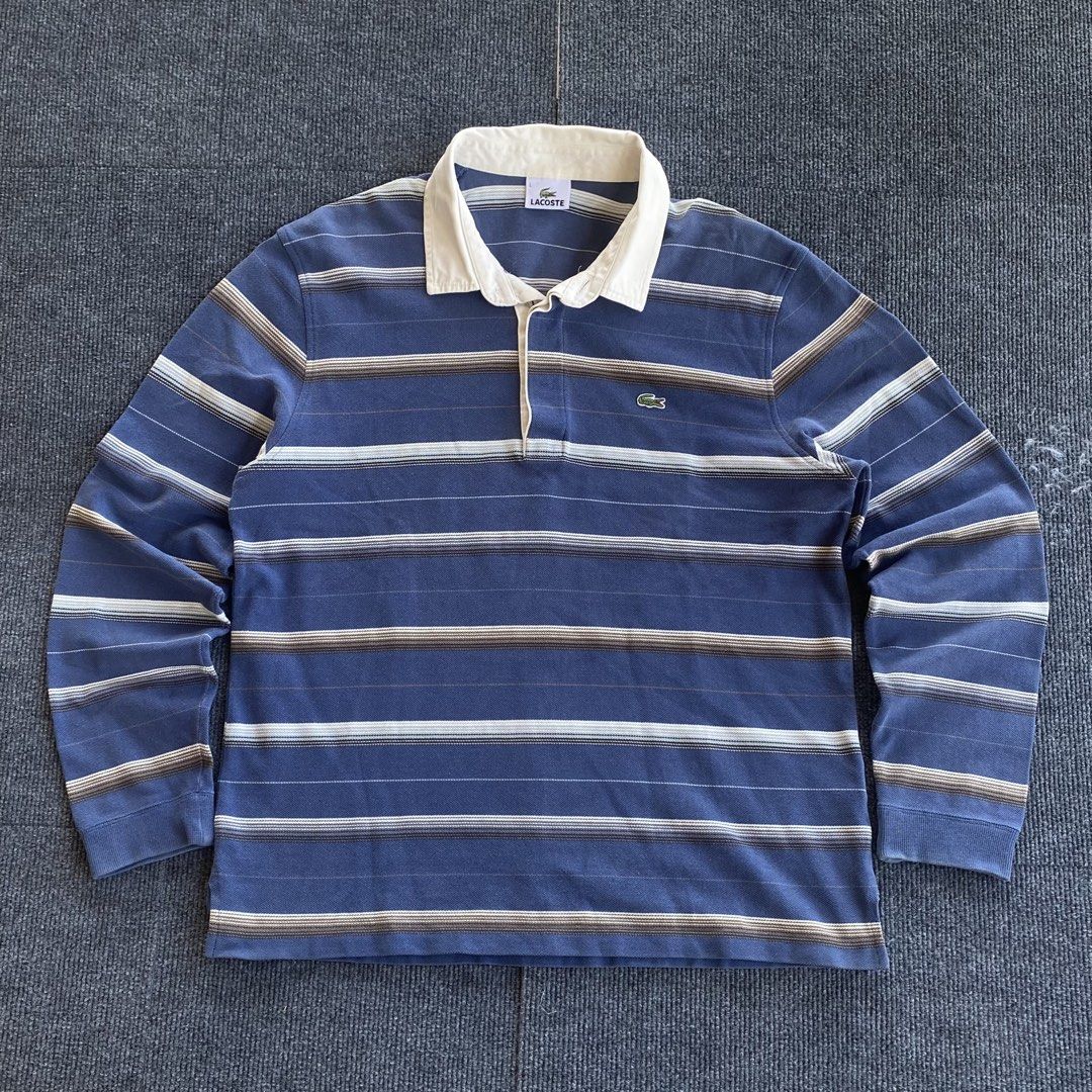 Lacoste Rugby Polo (Category: Coats, Jackets and Outerwear) located in Mandaue City. Submitted by beeryanni (Listing ID 1470009513, Image 1). Description: Lacoste Long Sleeves Width: 21 Length: 28 Sleeve length: 18.5 No issue Color Rate: 9/10 Shipping Via JNT.