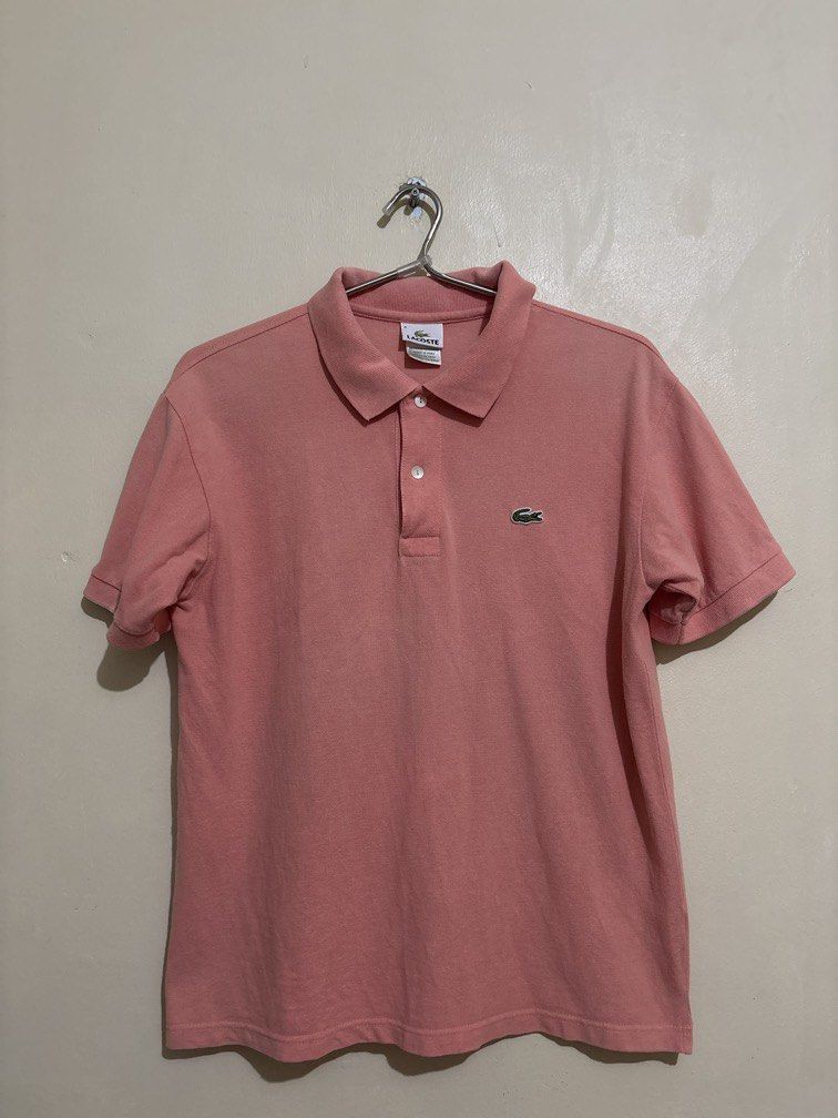 Lacoste Salmon Pink (Category: Tshirts & Polo Shirts ) located in Muntinlupa City. Submitted by owrayttttt (Listing ID 1470100714, Image 1). Description: - Lacoste Salmon Pink - Complete tags - Size 4 on tag - Dimes is 21x26 perfect for medium size - Needs to be washed - Free shipping via j&t.