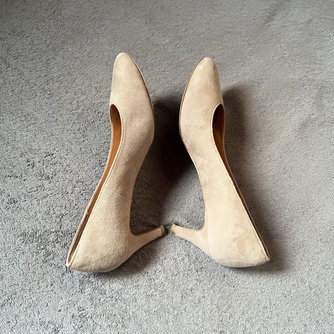 Lanvin Collection beige suede pumps (Category: Heels) located in Hagonoy. Submitted by ianthrift_ph (Listing ID 1470054235, Image 3). Description: complete tags/authentic 6.5 US / 37 FR good condition no repair issue: see last pic .