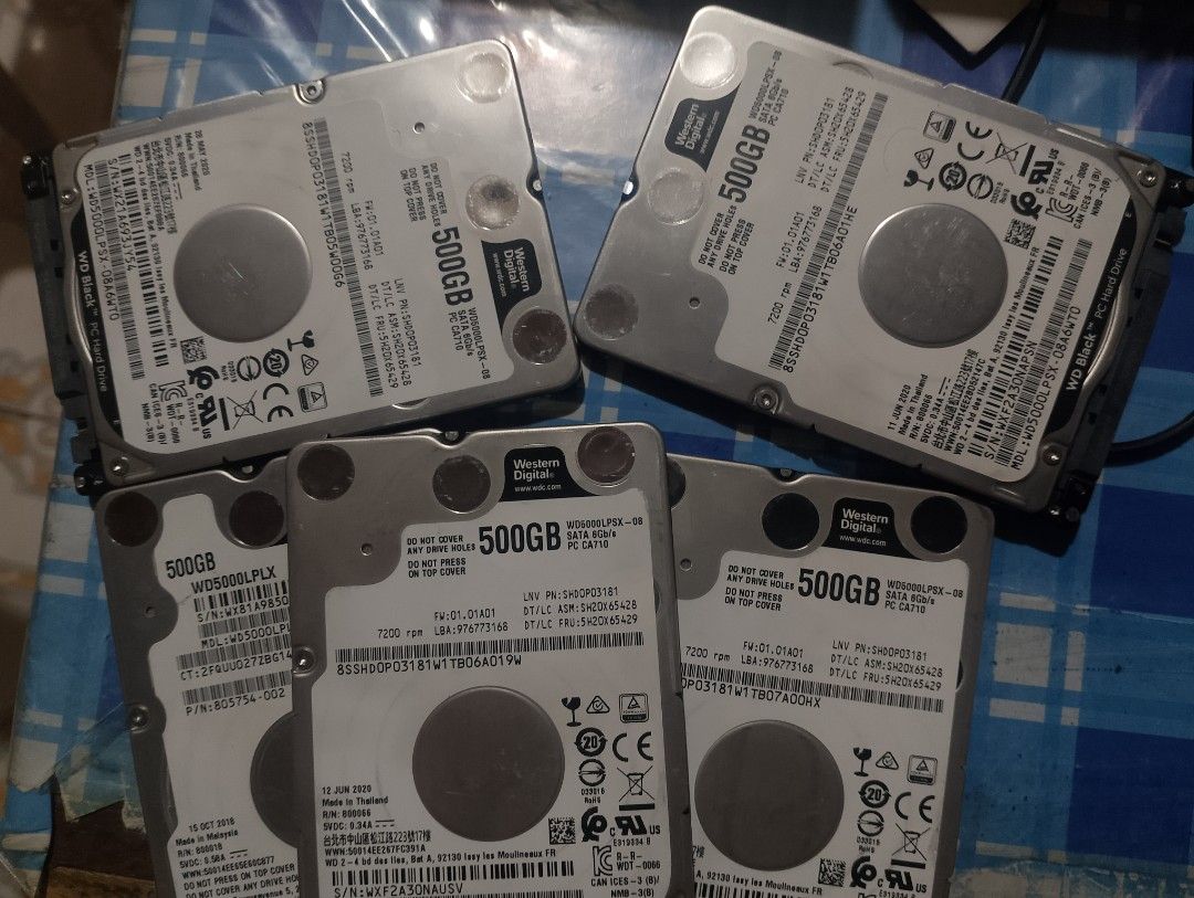 LAPTOP HDD 500GB (Category: Hard Disks & Thumbdrives) located in Manila. Submitted by vaughnelijah (Listing ID 1470085722, Image 2). Description: .