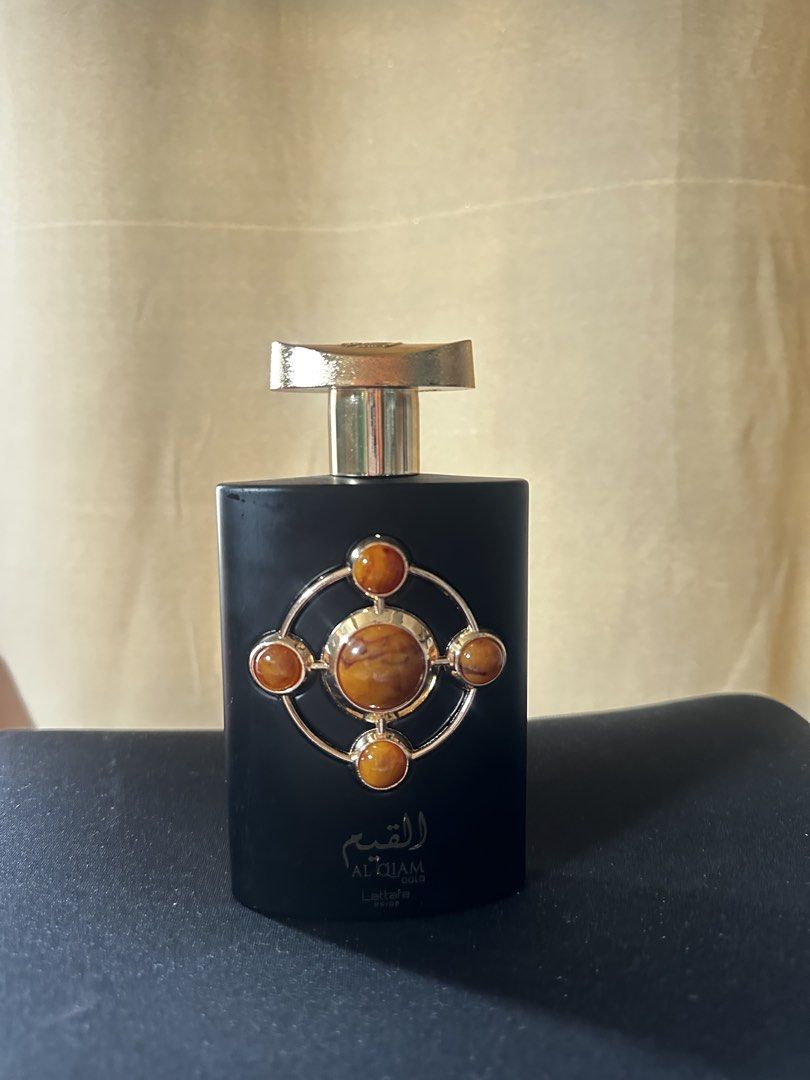 Lattafa Pride Al Qiam Gold Perfume (Category: Fragrance & Deodorants) located in Quezon City. Submitted by nclbau (Listing ID 1469951490, Image 1). Description: insipired by LV Ombre Nomade .