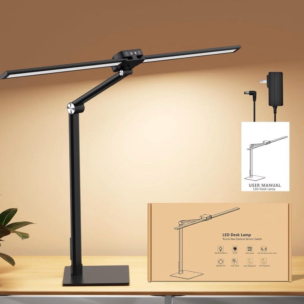 LED DOUBLE DESK LAMP (Category: Lighting) located in Manila. Submitted by vxnclo (Listing ID 1470091330, Image 1). Description: bought for 1300++ good as new! rfs: bought a new lamp.