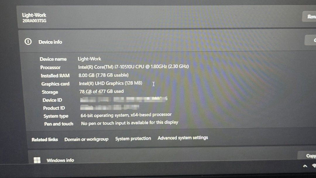 Lenovo ThinkPad Core i7 10th Gen 8GB RAM Laptop, Computers & Tech ...