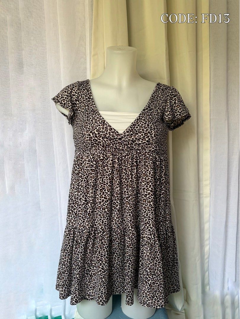 Leopard Babydoll Cute Dress (Category: Dresses) located in Rizal. Submitted by finefitsby.ff (Listing ID 1469950977, Image 1). Description: - leopard babydoll dress - inner not included - you can style it with inner or without - stretchable - xs to medium .