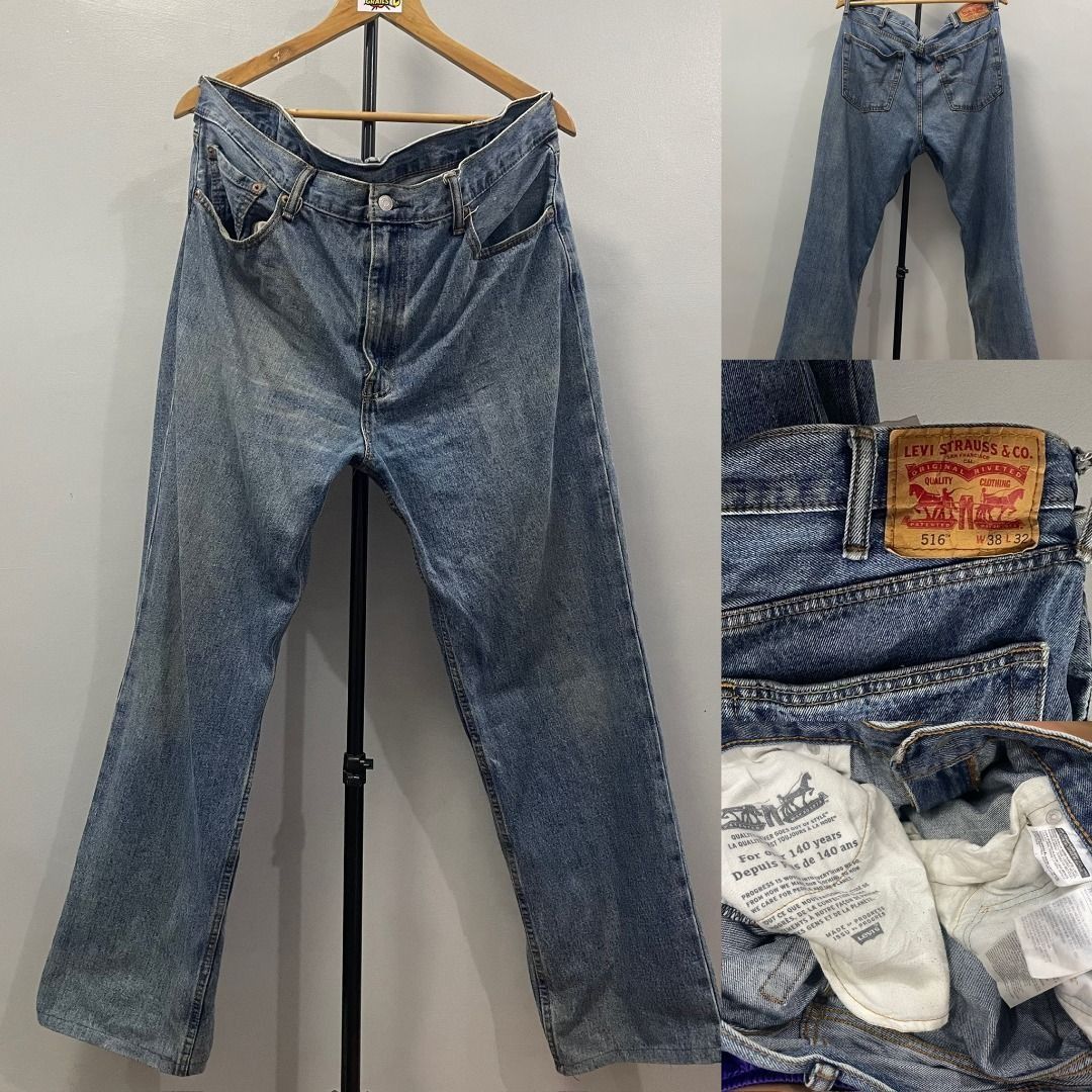 LEVIS 516 STRAIGHT CUT (Category: Jeans) located in Cabanatuan. Submitted by lootersgrails (Listing ID 1469950357, Image 1). Description: A34 LEVIS 516 STRAIGHT CUT W38 L43 HEM 9.5 NO ISSUE.