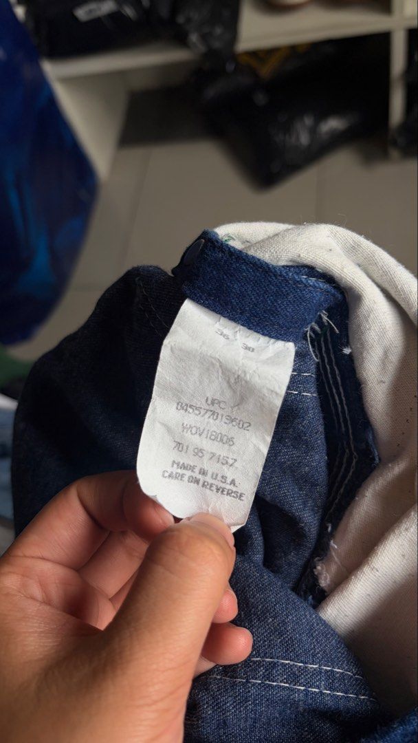 Liberty Rigid Denim Bib Overalls (Category: Formal Shirts) located in Manila. Submitted by _revault (Listing ID 1469992348, Image 3). Description: sz 36 .