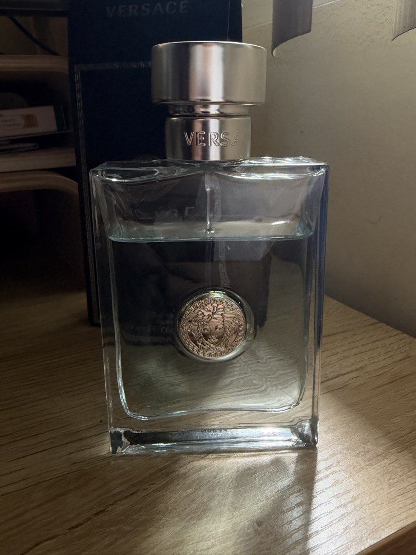 Lightly Used | Versace Pour Homme (Category: Fragrance & Deodorants) located in Mandaluyong City. Submitted by myclosettours (Listing ID 1469994499, Image 2). Description: Bought from Saudi Arabia for 200 SAR (₱3,389) Lightly used, see picture for volume RFS: not my scent anymore.