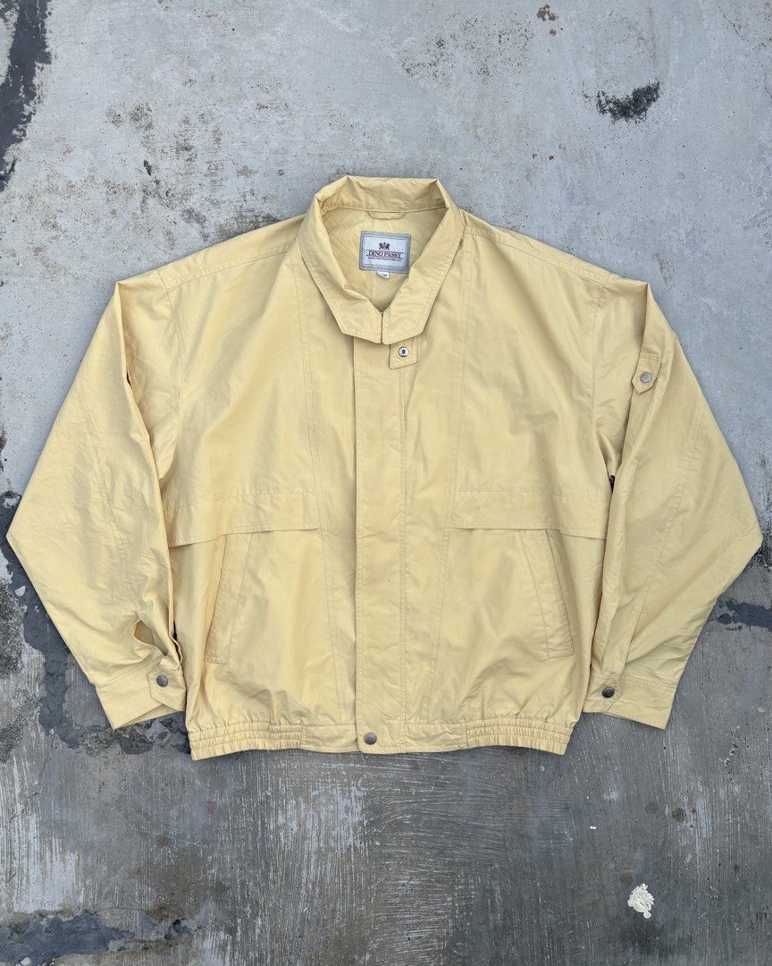 Lightweight Yellow Harrington Jacket (Category: Coats, Jackets and Outerwear) located in Calamba. Submitted by lyrons.wardrobe (Listing ID 1470131267, Image 1). Description: 9/10 Light Yellow Color 24.5x24.5 boxy.