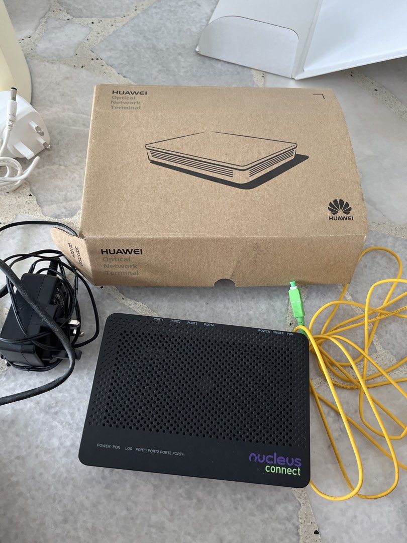 Linksys Velop WiFi 6 Mesh System & Huawei Optical Network Terminal ...