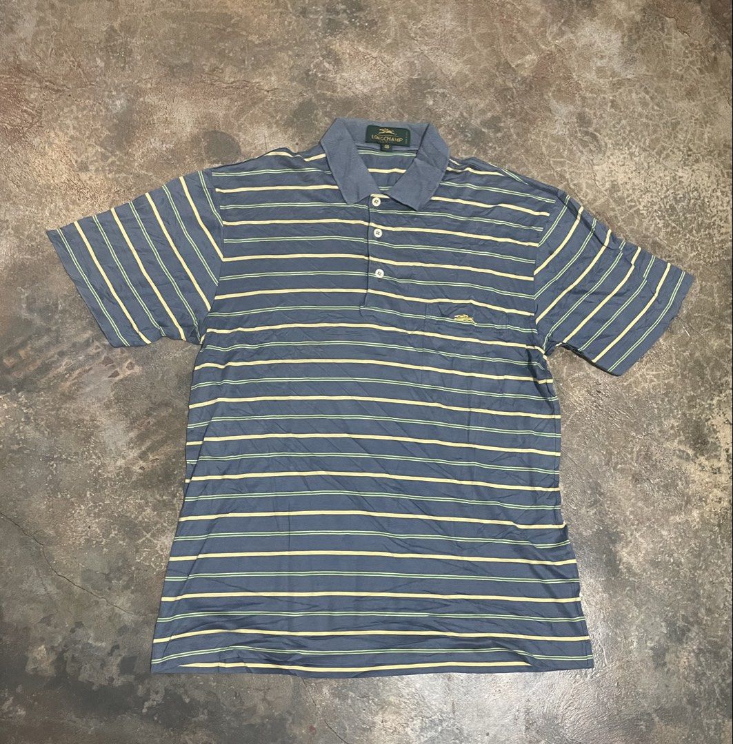 Longchamp vintage polo (Category: Formal Shirts) located in Davao. Submitted by mj_designervintagecurator (Listing ID 1470110161, Image 3). Description: 📌in good condition no visible flaws signs of used only 📌best fit medium 📌shoulder 19- bust 42- armpit 20- length 29 inches.