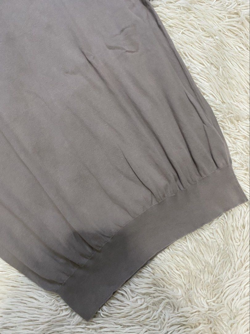 Loro Piana (Category: Tshirts & Polo Shirts ) located in Manila. Submitted by switchcity (Listing ID 1470075975, Image 3). Description: - Brand: Loro Piana - Color: Taupe Grey - Size: M (Tag Code: FAI6176-D00A) - Material: 100% Cotton (Made in Italy) - Design: Short sleeves, classic crewneck collar, ribbed cuffs and hem - Feel: Soft knit fabric, lightweight, and versatile neutral shade.