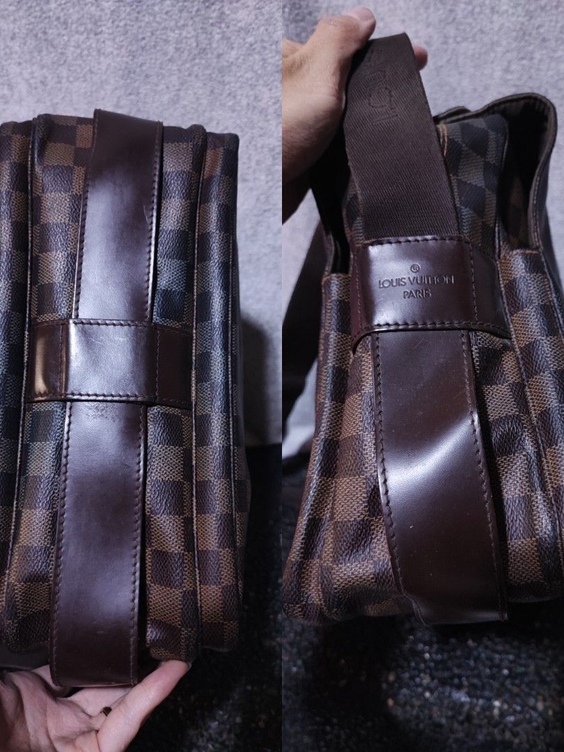 Louis Vuitton Damier Ebene Naviglio Messenger Bag (Category: Luxury Bags & Wallets) located in Baguio. Submitted by jayrgijc52758 (Listing ID 1470092069, Image 3). Description: Louis Vuitton Damier Ebene Naviglio Original See all photos first issue: may parts na may discoloration at may pArts na maliliit na cracks sa canvass nya 5k.