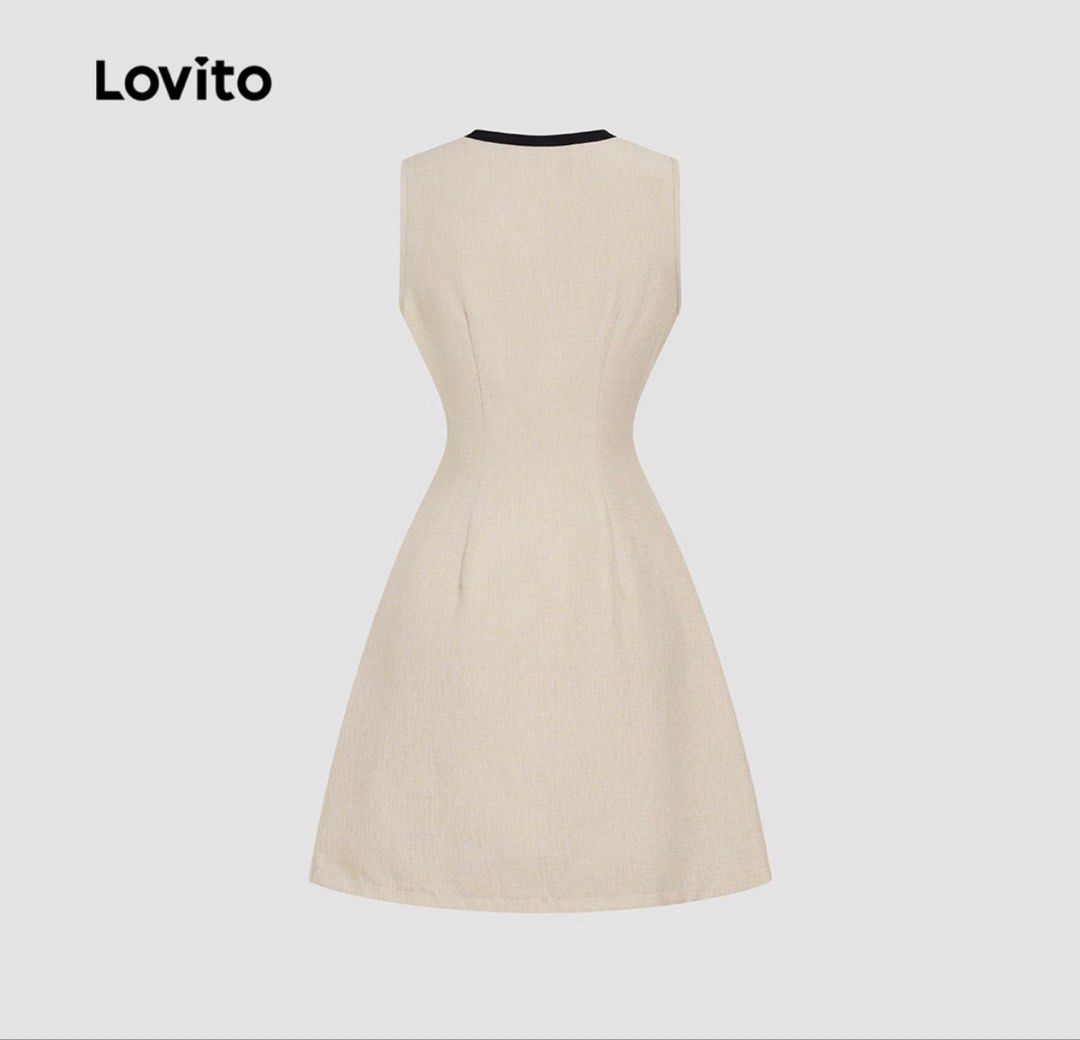 Lovito casual dress (Category: Dresses) located in Mandaluyong City. Submitted by dclutter.corner (Listing ID 1470130681, Image 3). Description: Washed but never been used. Ganda nito kasi di kasya sakin. Pang slim fit body type. Bought in orange app at ₱326.